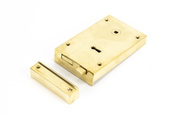 [83588] Polished Brass Right Hand Rim Lock - Large - 83588