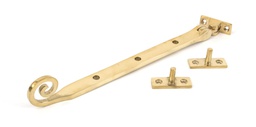 [83595] Polished Brass 10" Monkeytail Stay - 83595