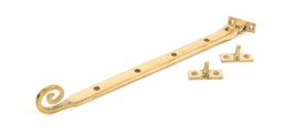 [83596] Polished Brass 12&quot; Monkeytail Stay - 83596