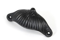 [83676] Black 4&quot; Flower Drawer Pull - 83676