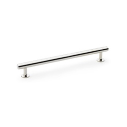 [AW814-192-PN] Alexander & Wilks Round T-bar Cabinet Pull Handle - Polished Nickel - Centres 192mm