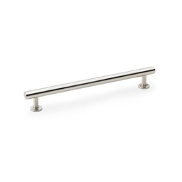 [AW814-192-SN] Alexander & Wilks Round T-bar Cabinet Pull Handle - Satin Nickel - Centres 192mm