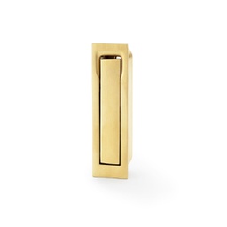[AW990SBPVD] Alexander & Wilks Square Sliding Door Edge Pull - Satin Brass PVD