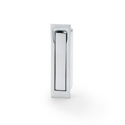 [AW990SC] Alexander & Wilks Square Sliding Door Edge Pull - Satin Chrome