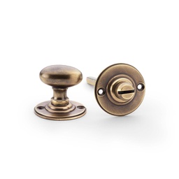 [AW386-AB] Alexander & Wilks Thumbturn And Release - Antique Brass