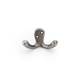 [AW773AI] Alexander & Wilks Victorian Double Robe Hook - Antique Iron