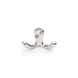 [AW773PN] Alexander & Wilks Victorian Double Robe Hook - Polished Nickel