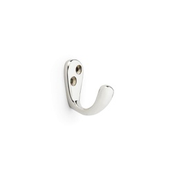 [AW774PN] Alexander & Wilks Victorian Single Robe Hook - Polished Nickel