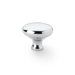 [AW836-38-PC] Alexander & Wilks Wade Round Cupboard Knob - Polished Chrome - 38mm