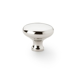 [AW836-38-PN] Alexander & Wilks Wade Round Cupboard Knob - Polished Nickel - 38mm