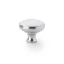 [AW836-38-SC] Alexander & Wilks Wade Round Cupboard Knob - Satin Chrome - 38mm