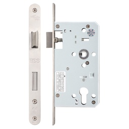 [B1105.700] DIN Euro Sash Lock Case 60mm - Radiused Faceplate - SS