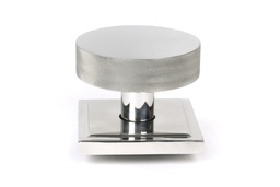 [46769] Polished Marine SS (316) Brompton Centre Door Knob (Square) - 46769
