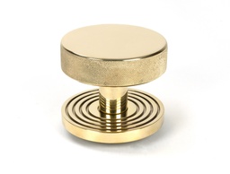 [50828] Polished Brass Brompton Centre Door Knob (Beehive) - 50828