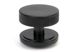 [46755] Black Brompton Centre Door Knob (Art Deco) - 46755
