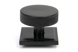 [46757] Black Brompton Centre Door Knob (Square) - 46757
