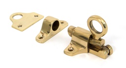 [90267] Lacquered Brass Fanlight Catch + Two Keeps - 90267