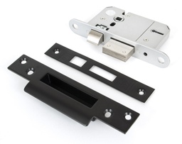 [91055] Black 2½" 5 Lever BS Sash Lock - 91055