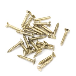 [91260] Polished Brass SS 4x¾&quot; Countersunk Screws (25) - 91260
