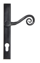 [33037R] Black Monkeytail Slimline Lever Espag. Lock Set - RH - 33037R