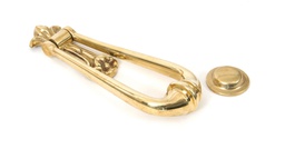 [33610M] Polished Brass Loop Door Knocker - 33610M