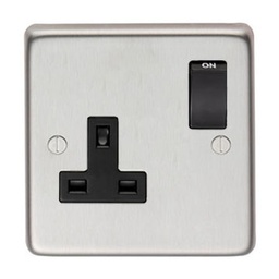 [34223/1] SSS Single 13 Amp Switched Socket - 34223/1