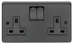 [34224/2] MB Double 13 Amp Switched Socket - 34224/2