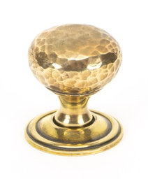 [46021] Aged Brass Hammered Mushroom Cabinet Knob 32mm - 46021