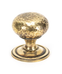 [46026] Aged Brass Hammered Mushroom Cabinet Knob 38mm - 46026
