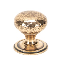 [46030] Polished Bronze Hammered Mushroom Cabinet Knob 38mm - 46030