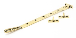 [46146] Aged Brass 12&quot; Hammered Newbury Stay - 46146