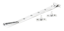 [46148] Polished Chrome 10&quot; Hammered Newbury Stay - 46148