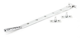 [46149] Polished Chrome 12&quot; Hammered Newbury Stay - 46149