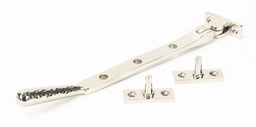 [46150] Polished Nickel 8&quot; Hammered Newbury Stay - 46150
