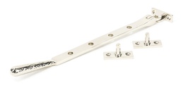 [46151] Polished Nickel 10&quot; Hammered Newbury Stay - 46151