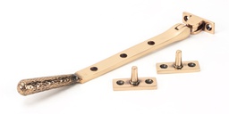 [46156] Polished Bronze 8&quot; Hammered Newbury Stay - 46156