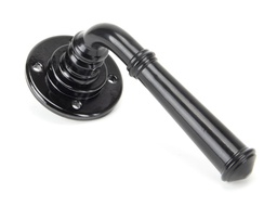 [50097] Black Regency Lever on Rose Set - Unsprung - 50097