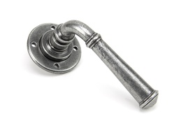 [50098] Pewter Regency Lever on Rose Set - Unsprung - 50098