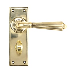 [45312] Aged Brass Hinton Lever Bathroom Set - 45312