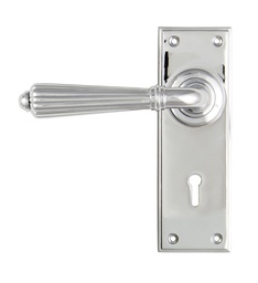 [45316] Polished Chrome Hinton Lever Lock Set - 45316