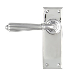[45317] Polished Chrome Hinton Lever Latch Set - 45317