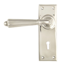 [45322] Polished Nickel Hinton Lever Lock Set - 45322