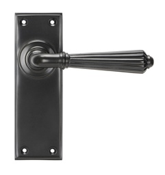 [45329] Aged Bronze Hinton Lever Latch Set - 45329
