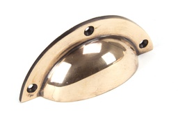 [91961] Polished Bronze 4&quot; Plain Drawer Pull - 91961