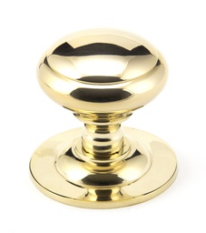 [91977] Polished Brass Round Centre Door Knob - 91977