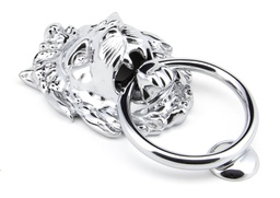 [91998] Polished Chrome Lion Head Door Knocker - 91998