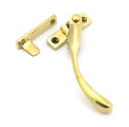 [45397] Polished Brass Night-Vent Locking Peardrop Fastener - RH - 45397