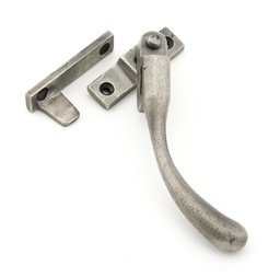 [45913] Antique Pewter Night-Vent Locking Peardrop Fastener - RH - 45913