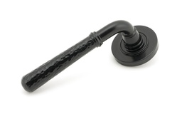 [45647] Black Hammered Newbury Lever on Rose Set (Plain) - 45647
