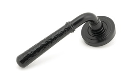 [45648] Black Hammered Newbury Lever on Rose Set (Art Deco) - 45648